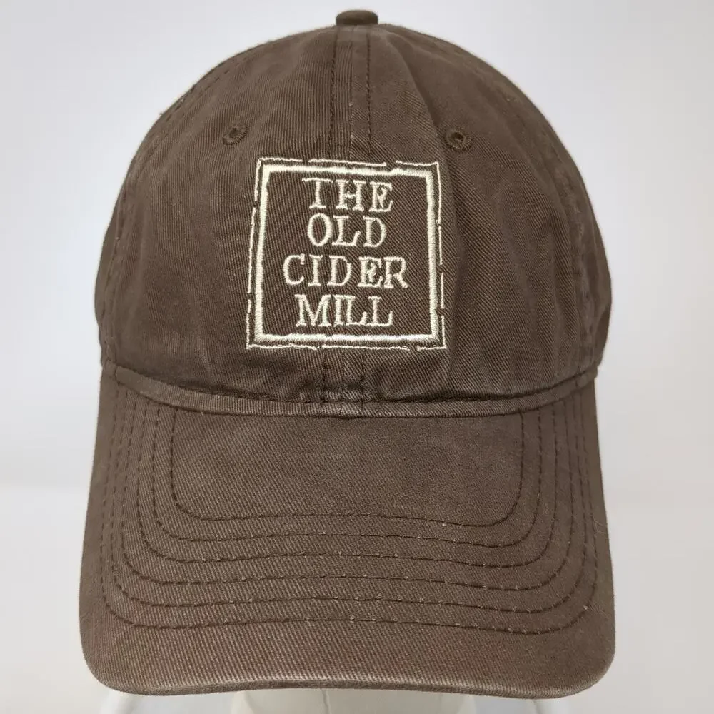 Sportsman Baseball Cap Brown One Size The Old Cider Mill Glastonbury CT Hat